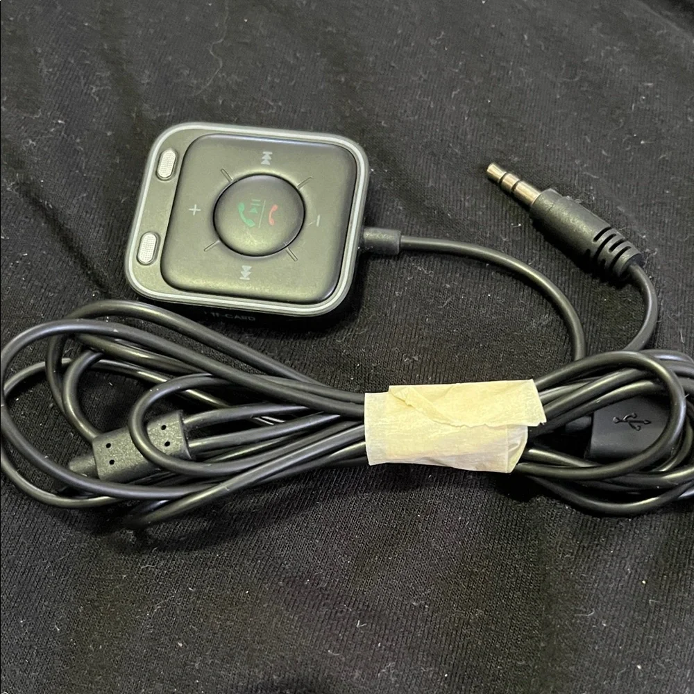 Sleek Black Wearable Charger with Control Buttons